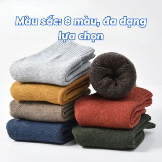 Tât nam nữ cotton gân tăm dày dặn giữu ấm- Vớ uninsex cổ cao kiểu dáng basic cổ điển sang trọng L674