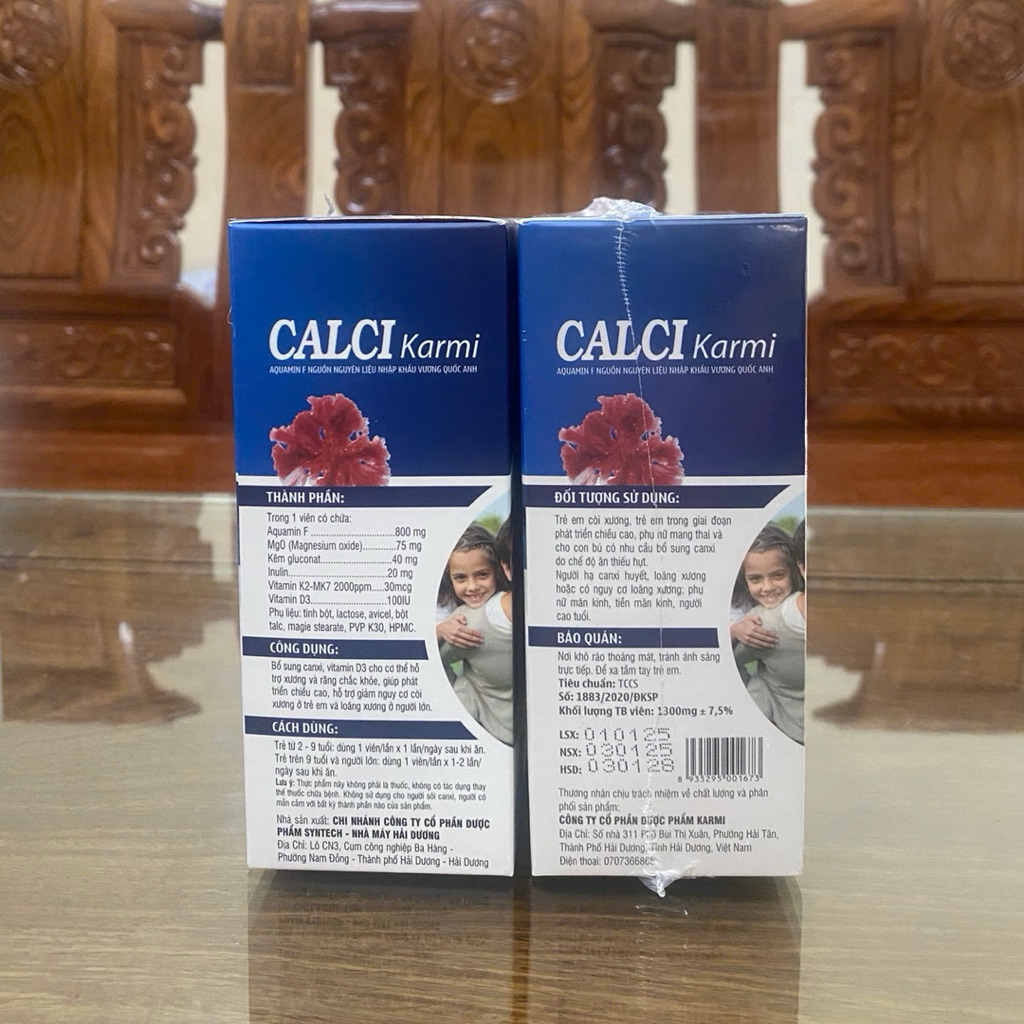 CALCI Karmi Canxi Aquamin K2 ,D3 – Hỗ Trợ Bổ Sung Canxi, Giúp Xương Chắc Khỏe