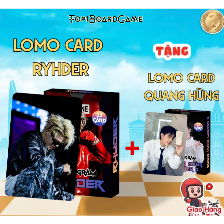 [ Tặng Sticker ] Bộ 33 Thẻ Lomo Card Rhyder, Card Bo góc In 2 Mặt Sắc ...