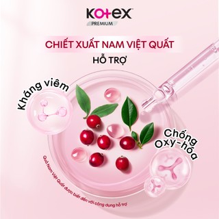 Gói/ Lốc 4 Gói Băng Vệ Sinh Kotex Cranberry Nam Việt Quất Siêu Mỏng Cánh 8 miếng/gói