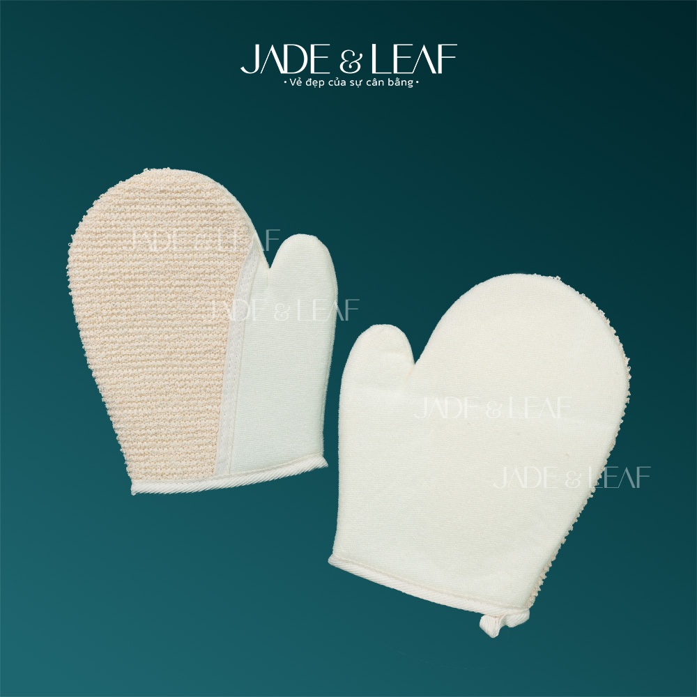 Bao Tay Tắm Jade&Leaf Tẩy Tế Bào Chết Đa Năng, Kì Ghét Làm Sạch Từ Sợi Gai Dầu, Mềm Mịn Lành Tính