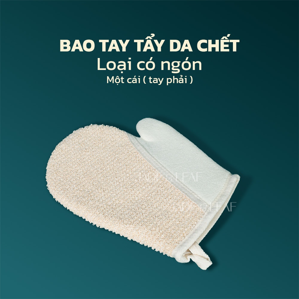 Bao Tay Tắm Jade&Leaf Tẩy Tế Bào Chết Đa Năng, Kì Ghét Làm Sạch Từ Sợi Gai Dầu, Mềm Mịn Lành Tính