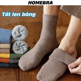 Tât nam nữ cotton gân tăm dày dặn giữu ấm- Vớ uninsex cổ cao kiểu dáng basic cổ điển sang trọng L674
