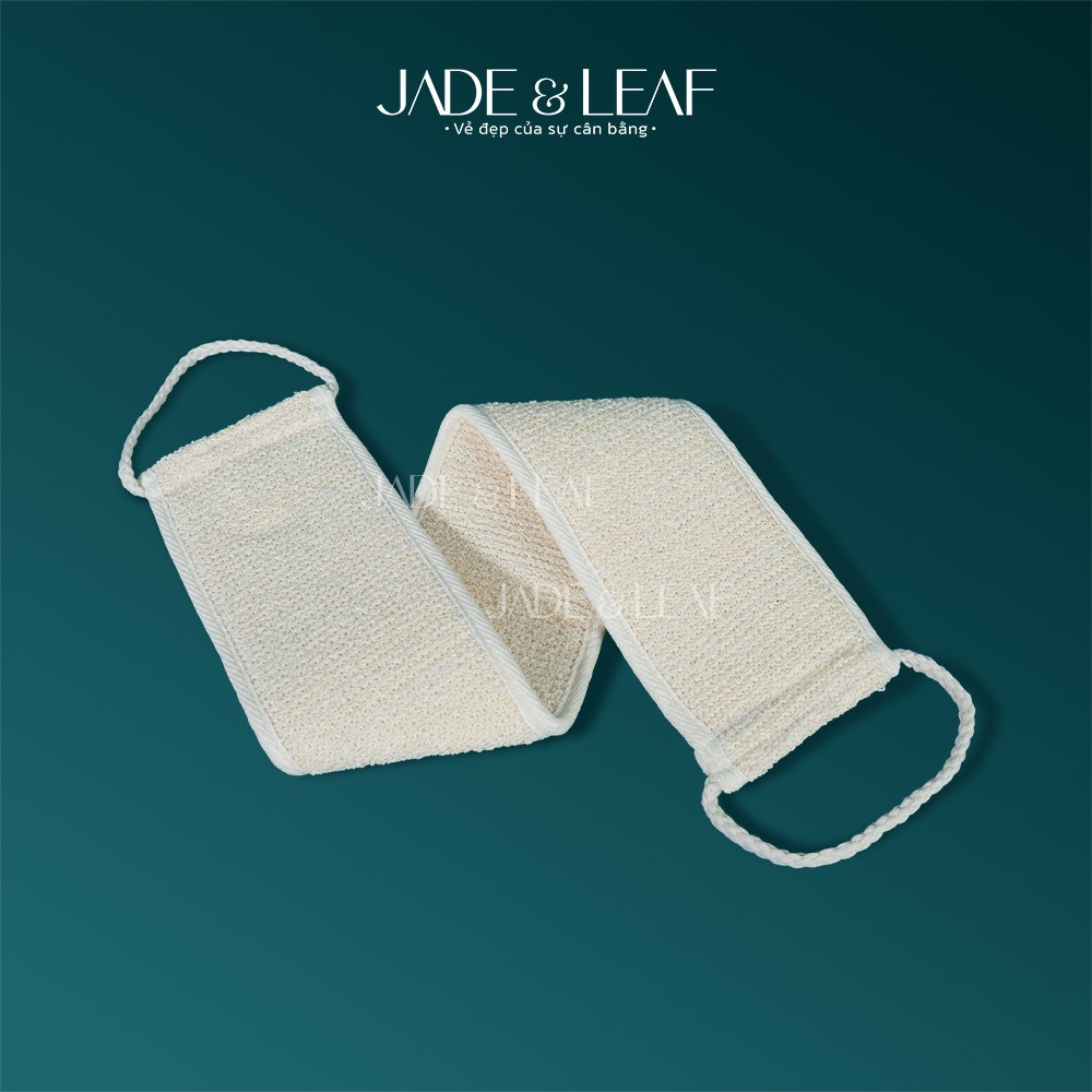 Dây Tắm Chà Lưng Jade&Leaf Tẩy Tế Bào Chết Từ Sợi Lanh Thiên Nhiên, Kì Ghét, Hỗ Trợ Giảm Mụn Lưng
