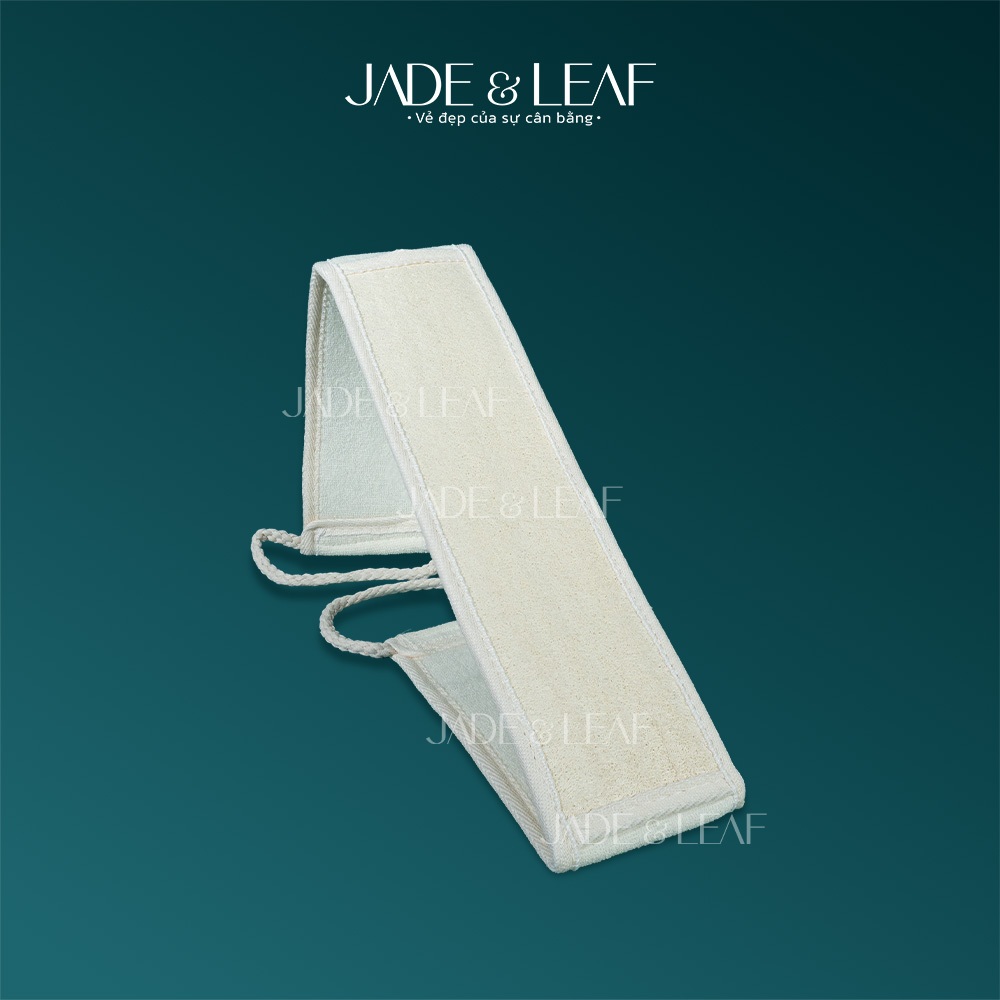 Dây Tắm Chà Lưng Xơ Mướp Jade&Leaf, Tẩy Tế Bào Chết Từ Xơ Mướp Giảm Mụn Lưng, Chăm Sóc Da Tự Nhiên