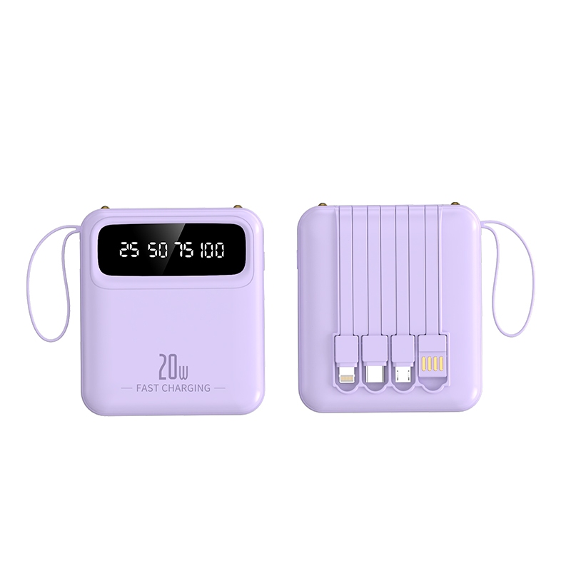 Pin Sạc Dự Phòng DX299 20000mAh 23W Power Bank Tích Hợp 4 Dây Sạc