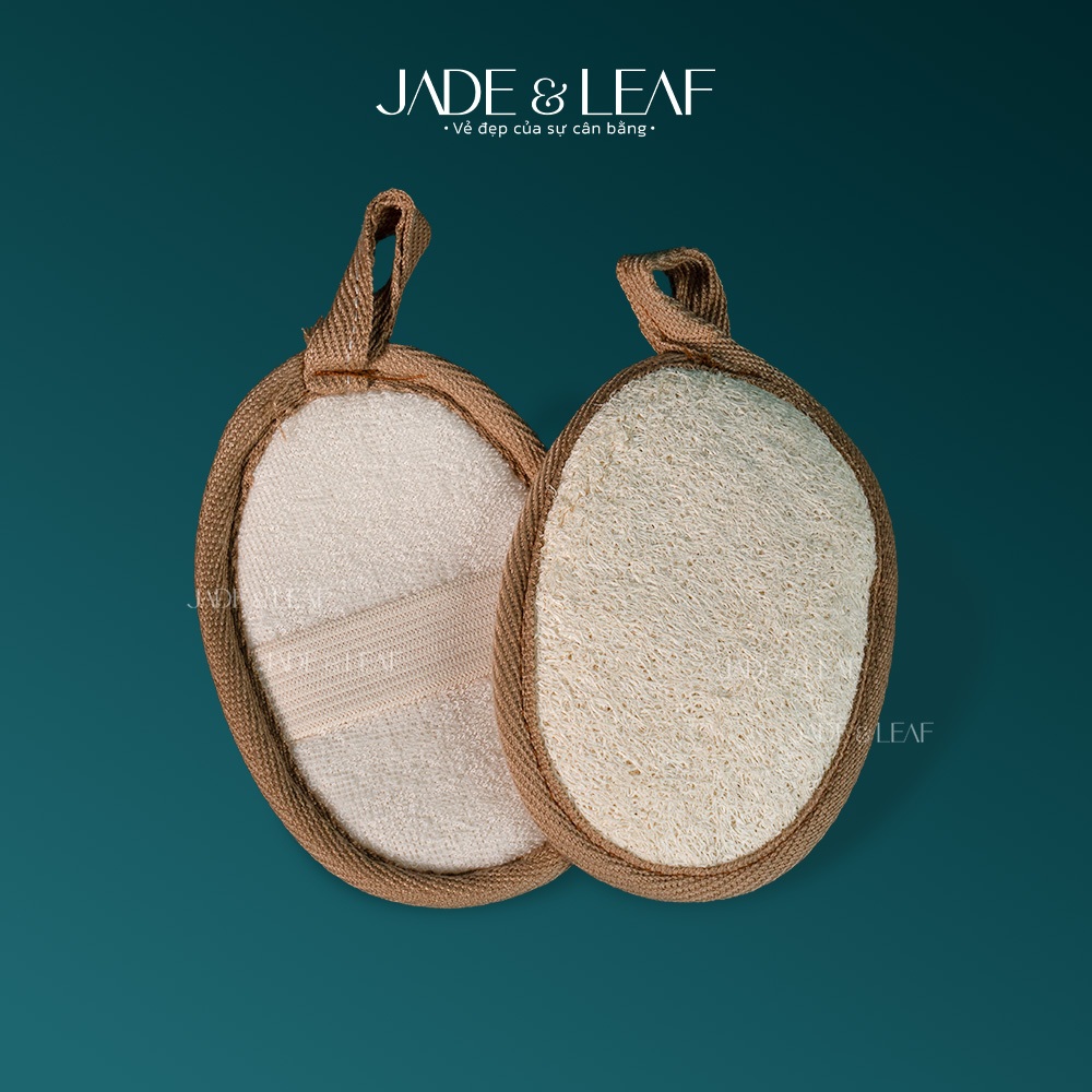 Bông Tắm Xơ Mướp Jade&Leaf Cap Cấp, Tẩy Tế Bào Da Chết Siêu Sạch Mềm Mịn Từ Trái Mướp Tự Nhiên