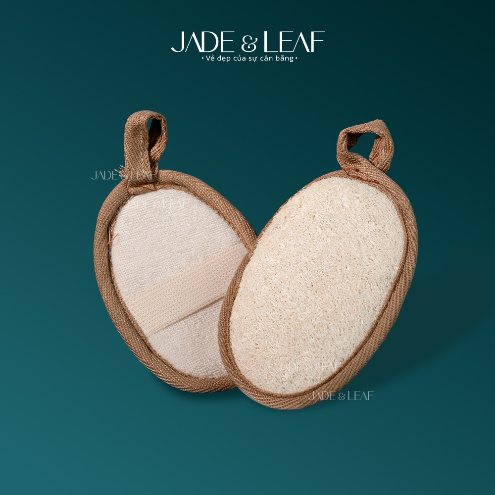 Bông Tắm Xơ Mướp Jade&Leaf Cap Cấp, Tẩy Tế Bào Da Chết Siêu Sạch Mềm Mịn Từ Trái Mướp Tự Nhiên