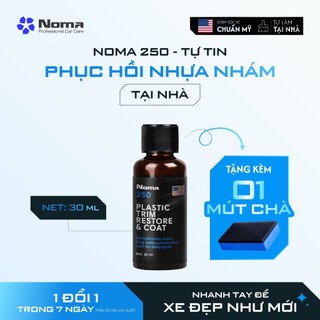 Dung dịch phục hồi nhựa nhám NOMA 250 khôi phục màu đen tự nhiên, giữ bóng lâu, chống tia UV