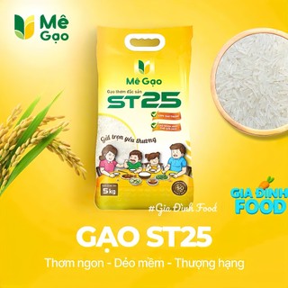 GẠO ST25/ST21 Thuần 100% Túi 5kg – Thương Hiệu MÊ GẠO - Ngon Dẻo Mềmmmm
