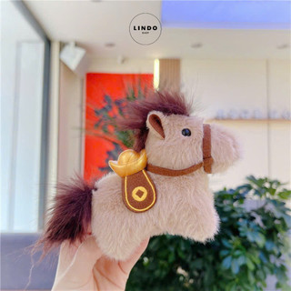 Móc Khóa Tiểu Mã Cute LINDO, Móc Khóa Treo Cặp, Balo, Quà Tặng May Mắn Cho Năm Mới