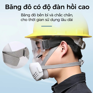 Khẩu trang chống ô nhiễm với bộ lọc PM25 có thể bảo vệ hiệu quả khỏi bụi và vi khuẩn.