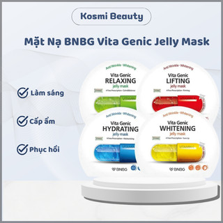 Mặt nạ bnbg vita genic jelly mask mặt nạ BNBG dưỡng ẩm phục hồi làm trắng da - Kosmi Beauty