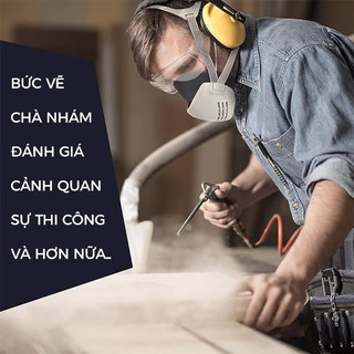 Khẩu trang chống ô nhiễm với bộ lọc PM25 có thể bảo vệ hiệu quả khỏi bụi và vi khuẩn.
