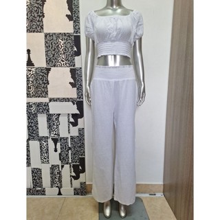 Set bộ áo croptop và quần vnxk dư VENUS