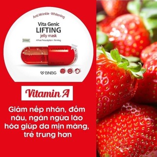 Mặt nạ bnbg vita genic jelly mask mặt nạ BNBG dưỡng ẩm phục hồi làm trắng da - Kosmi Beauty