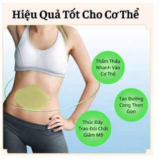 MIẾNG DÁN GIẢM BÉO 7 NGÀY, ĐỐT CHÁY MỠ THỪA  KHÔNG TỐN THỜI GIAN. HÀN QUỐC hộp 5 miếng