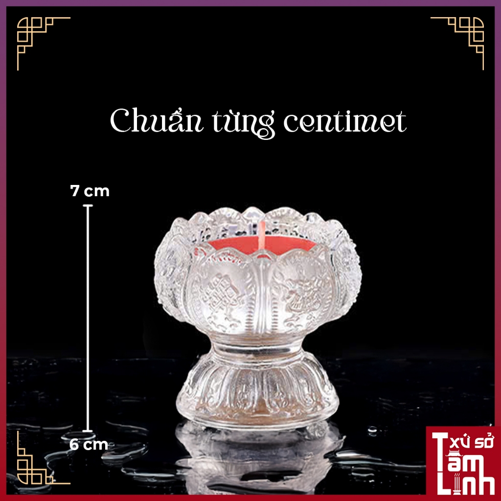 [Hàng Cao Cấp Loại 1] Chân Đèn, Đế Nến Cao Cấp Lưu Ly Hoa Sen Bát Cát Tường Trang Trí Bàn Thờ - Xứ Sở Tâm Linh
