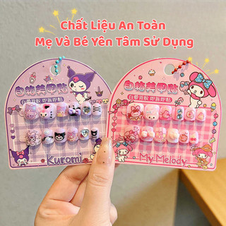 Set Móng Tay Giả Kuromi - Kitty - Cinnamoroll In 3D Siêu Dễ Thương, Bám Chắc - Phụ Kiện Thời Trang Đáng Yêu