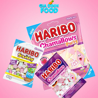 KẸO Marshmallow Dẻo Xốp Haribo Party - Pink & White -80g/150g
