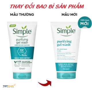 Sữa Rửa Mặt Simple Purifying 150ml - Sữa Rửa Mặt Cho Da Mụn, Da Dầu - Hàng Chính Hãng