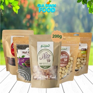 HẠT Chia Đen Organic/ Nho Khô/ Táo Đỏ Tân Cương chín sấy khô/ Hạt Macca Tách Vỏ Đến từ Your Superfoodđ