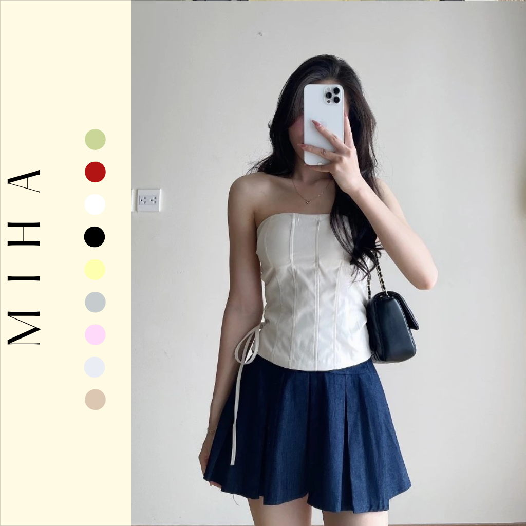 XẢ HÀNG GIÁ GỐC  Áo Quây Có Đệm Ngực Dây Buộc, Áo Cup Ngực Dáng Body Miha Studio