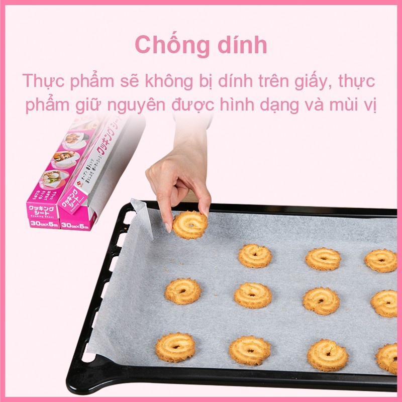 Combo 5 hộp Giấy nấu chín 5m MyJae, giấy nến lót nồi chiên không dầu, giấy nến nướng