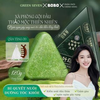 Xà phòng thủ công dầu gội Green Seven Thảo Mộc xà phòng giảm gàu kiểm soát dầu ngăn rụng tóc mượt mà