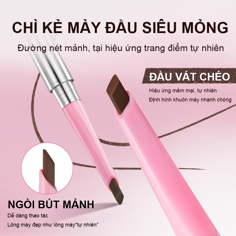 CHÌ KẺ MÀY 2 ĐẦU & MASCARA CHUỐT MÀY 2 TRONG 1 HEXZE – ĐẦU SIÊU MẢNH, TỰ NHIÊN, KHÔNG LEM KHÔNG TRÔI