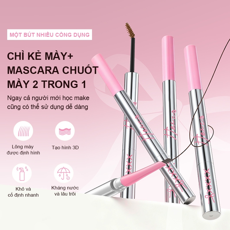 CHÌ KẺ MÀY 2 ĐẦU & MASCARA CHUỐT MÀY 2 TRONG 1 HEXZE – ĐẦU SIÊU MẢNH, TỰ NHIÊN, KHÔNG LEM KHÔNG TRÔI