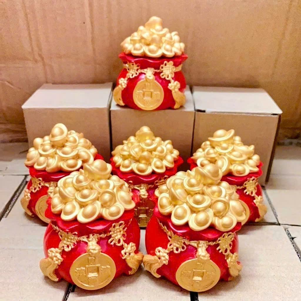 Hũ Vàng Thần Tài, Hũ Đựng Muối Gạo Tài Lộc