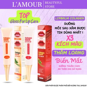 Dưỡng Colagen Lipbalm USA giúp môi căng bóng, khử thâm và tái tạo màu sắc cho môi - nhập khẩu chính hãng USA