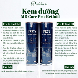 (Hàng Công TY) Kem Dưỡng MD CARE PRO-RETINOL 0.6 Làm Sáng Trẻ Hóa Cải Thiện Nếp Nhăn 30ml Duduhouse