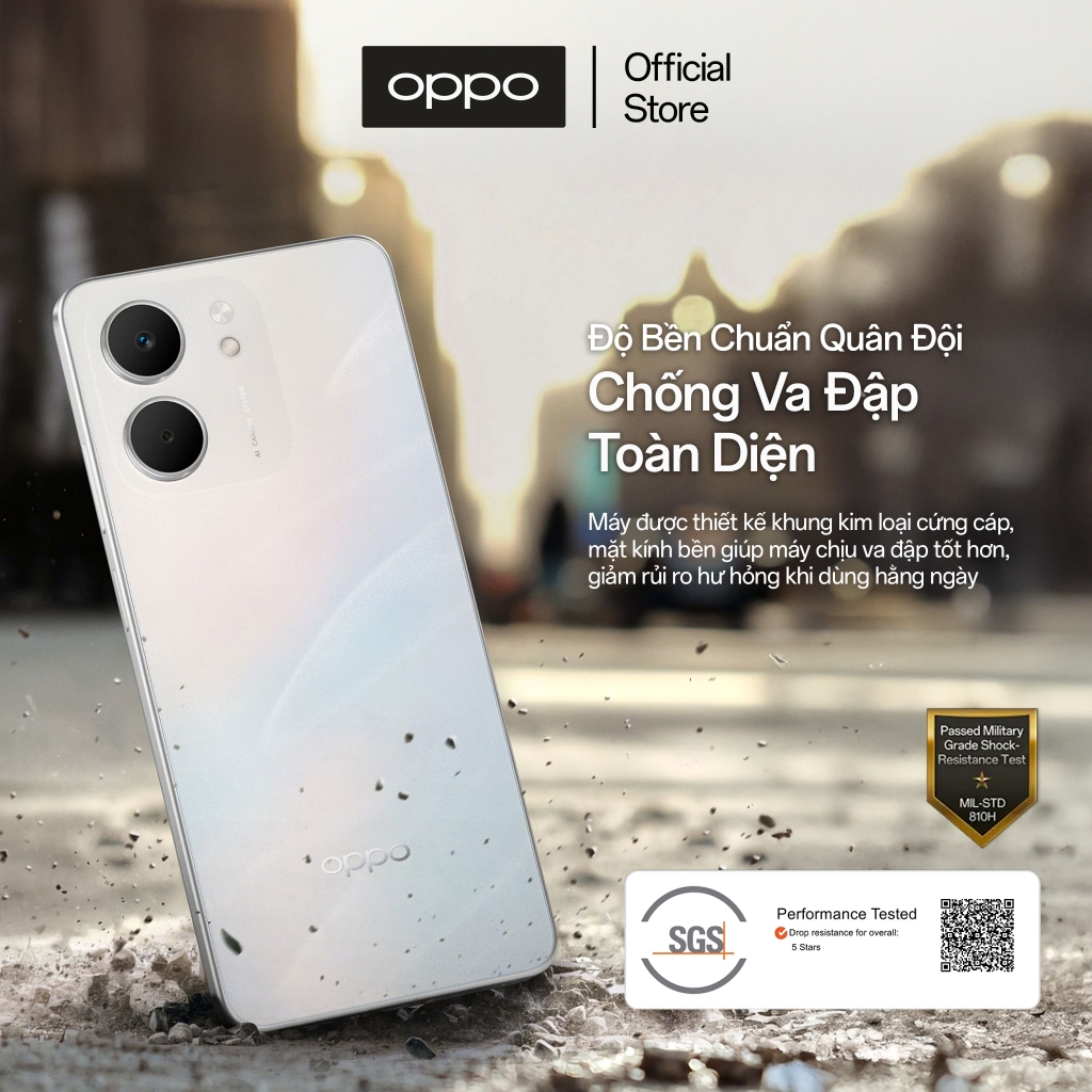 Điện thoại OPPO A5x 4GB/128GB có NFC, nhân bản ứng dụng - Hàng chính hãng