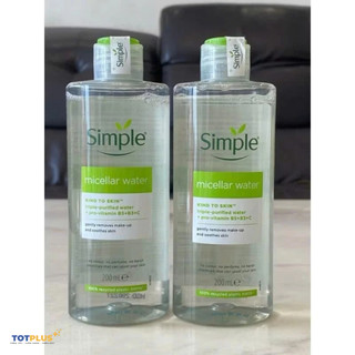 Nước Tẩy Trang Simple 200ml - Sạch Nhẹ Nhàng, Không Cồn, Không Hương Liệu