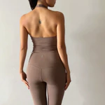  Set đồ thể thao nữ Clay aeyo - bộ đồ tập gym yoga pilates quần cạp cao và áo cổ yếm hở lưng — ảnh 7