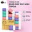 Khăn Giấy Ăn 3 Màu TOPGIA – Giấy Lụa 4 Lớp Mềm Mịn, Thấm Hút Tốt, An Toàn Cho Da