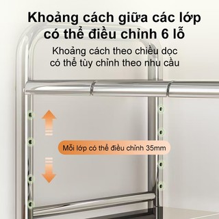 BMZAR Kệ Gầm Bếp Bồn Rửa inox Kệ Để Đồ Nhà Bếp Đa Năng Chiều dài có thể điều chỉnh từ 53-88cm.