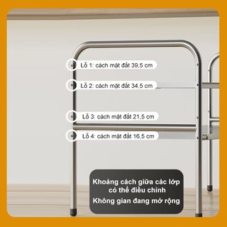 BMZAR Kệ Gầm Bếp Bồn Rửa inox Kệ Để Đồ Nhà Bếp Đa Năng Chiều dài có thể điều chỉnh từ 53-88cm.