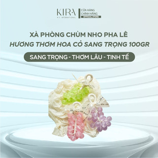 Xà phòng chùm nho pha lê 250g mang hương hoa cỏ thanh lịch, vừa dưỡng ẩm làm mềm da, vừa thích hợp làm quà tặng độc đáo