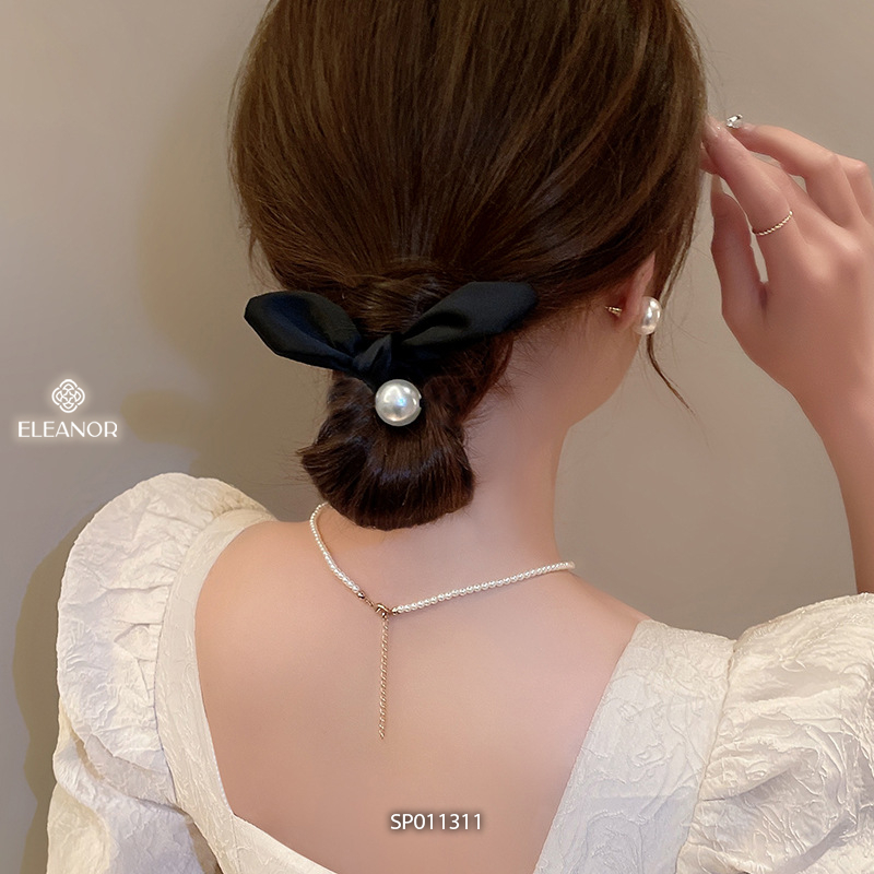 Dây buộc tóc nữ scrunchies Eleanor Accessories hình nơ phụ kiện tóc cột tóc nữ 11311