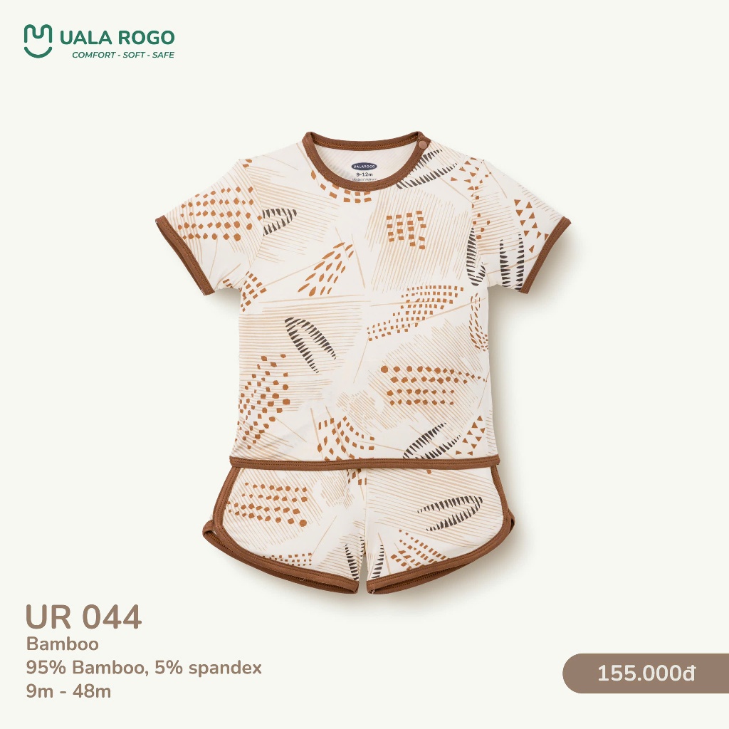 (8,5-20kg, 9-48M) Bộ Cộc Tay Thoáng Mát, Thấm Hút Cho Bé Uala UR044 UR2172 UR2390 UR2174 UR2178 UR3851 UR496