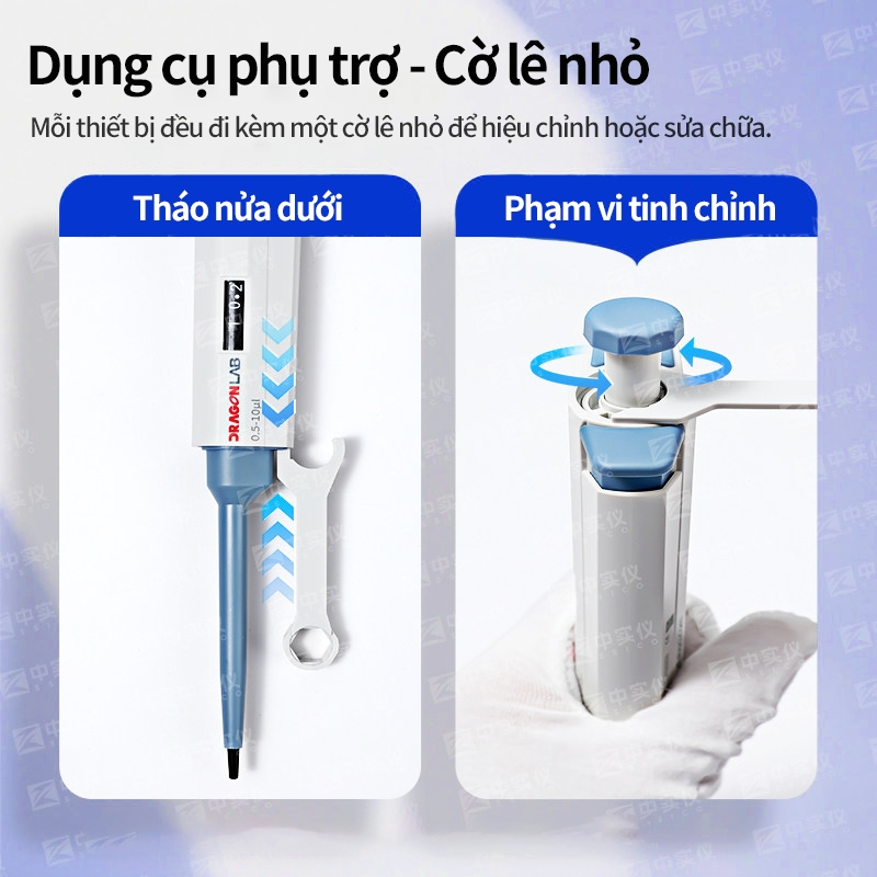 MaiWieel Pipet Định Lượng Chính Xác Cao 10–1000µl Pipet Phòng Thí Nghiệm Chuyên Dụng đầu pipet
