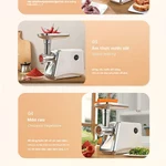 🔥Máy Xay Thịt Điện Đa Năng Gia Đình Tích hợp chức năng xay thịt & làm xúc xích - Công suất mạnh mẽ - Vận hành đơn giản — ảnh 6