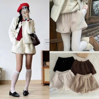 Quần Sooc Ống Rộng Lông Cừu Có Túi”Hanni”siêu xinh style Douyin Shortlong311