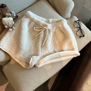 Quần Sooc Ống Rộng Lông Cừu Có Túi”Hanni”siêu xinh style Douyin Shortlong311