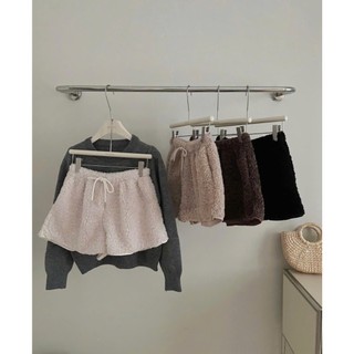 Quần Sooc Ống Rộng Lông Cừu Có Túi”Hanni”siêu xinh style Douyin Shortlong311
