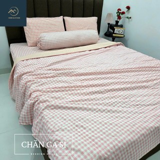 🌵MỚI VỀ🌵Bộ Ga Gối Cotton Đũi Hàn Nằm Mềm Mại, Thoáng Mát, Giá Rẻ _ Chăn Ga Sỉ HCM