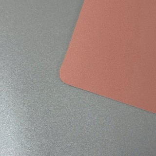 DeskPad Da PU 2 Mặt Kích Thước Lớn Màu Hồng/Xám Ánh Bạc  - Chống Nước - Chống Trầy - Dễ Vệ Sinh